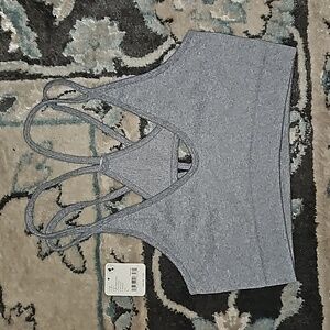FREE PEOPLE MOVEMENT Free Throw Bra Heather Grey Large EUC